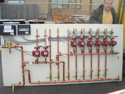 Syracuse, NY Pre-Fab Pump Module | Heat Pump System 10 | heat pump systems 8 zone | Krell Distributing