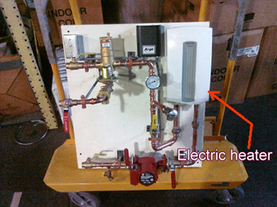 pre-fab piping module for small area radiant